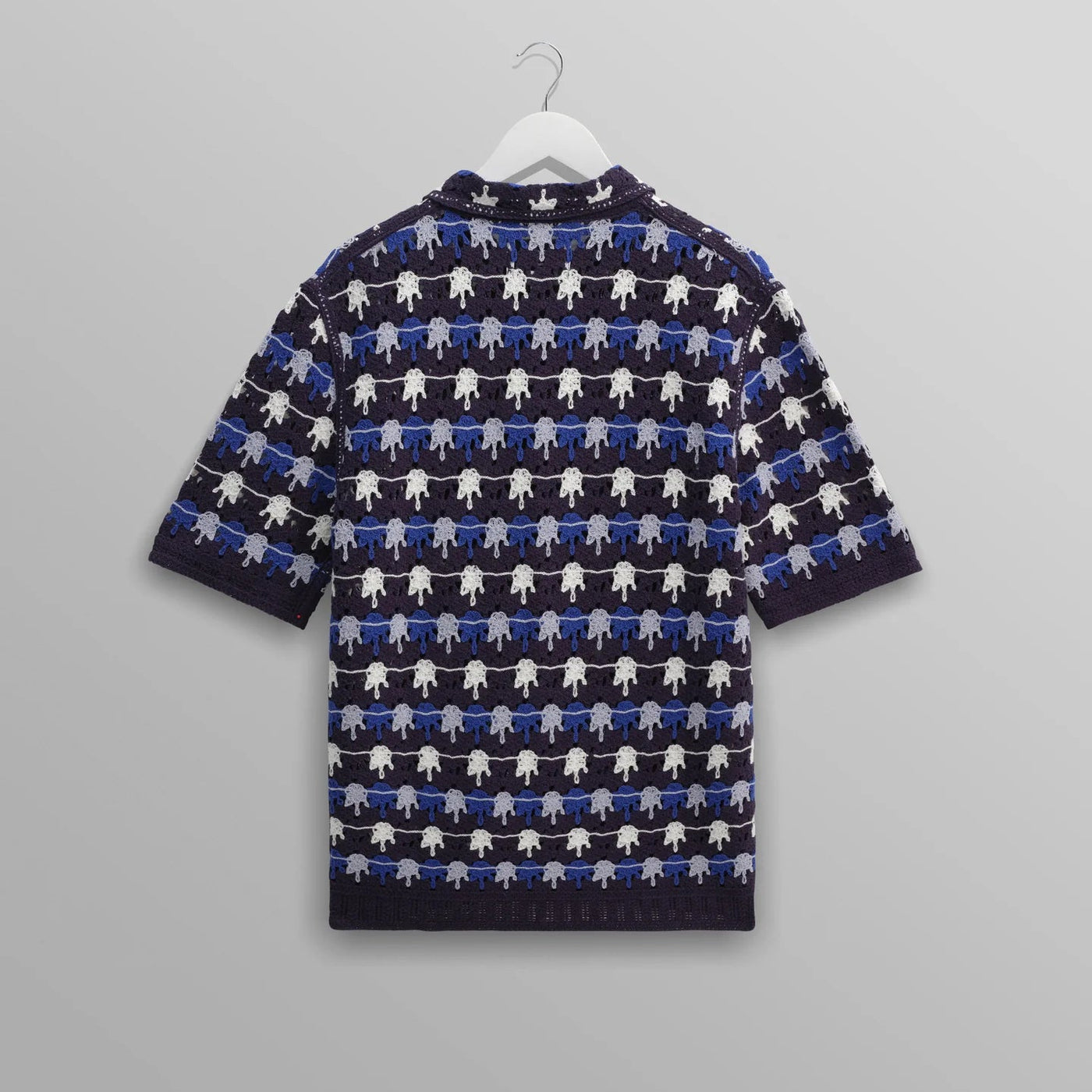 ポルトシャツ SPLASH CROCHET (BLUE)│wax london ワックスロンドン