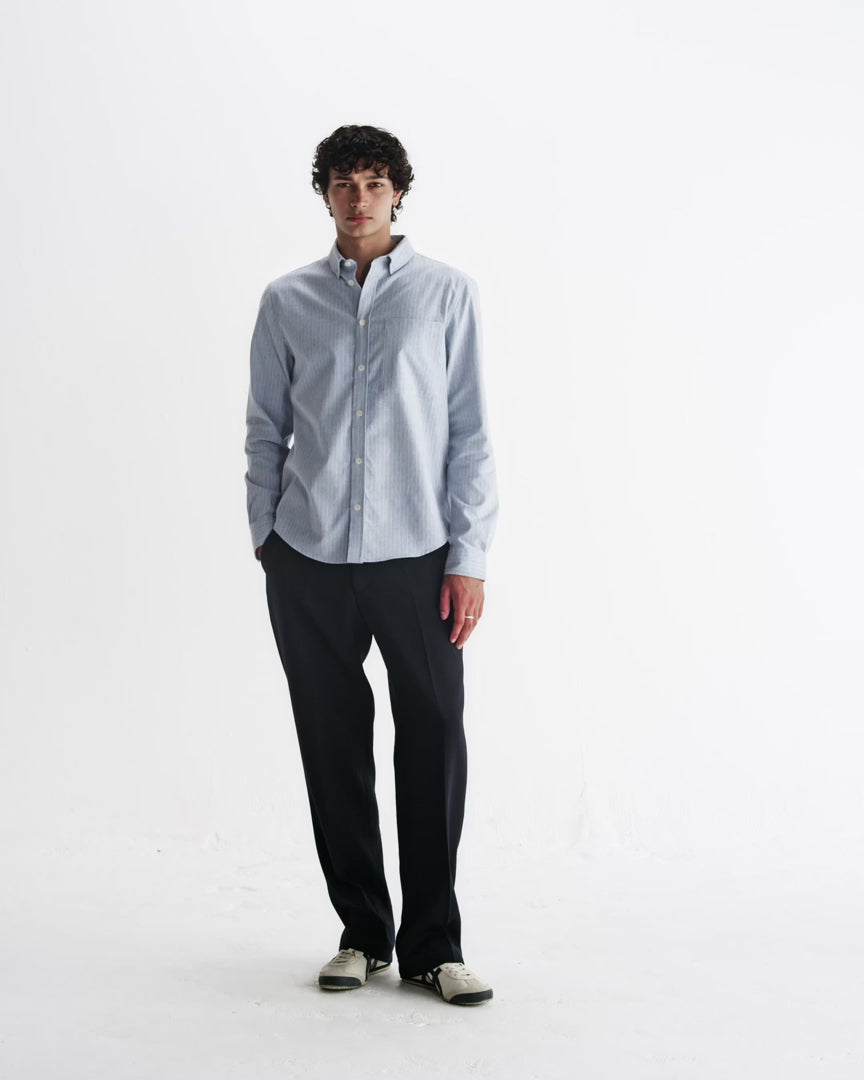 アビンドンシャツ PREP STRIPE (BLUE)