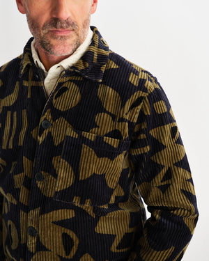 【予約】オーバーシャツ ROCKLEY SHAPES JUMBO CORD (NAVY/KHAKI_)