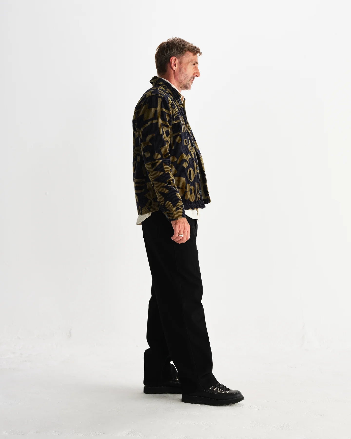 オーバーシャツ ROCKLEY SHAPES JUMBO CORD (NAVY/KHAKI)