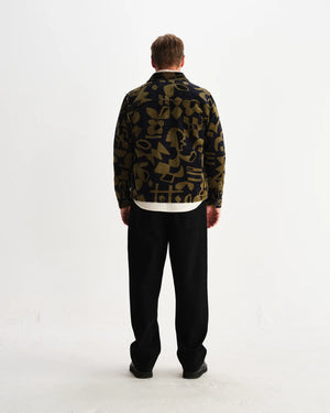【予約】オーバーシャツ ROCKLEY SHAPES JUMBO CORD (NAVY/KHAKI_)