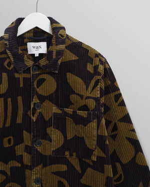 【予約】オーバーシャツ ROCKLEY SHAPES JUMBO CORD (NAVY/KHAKI_)