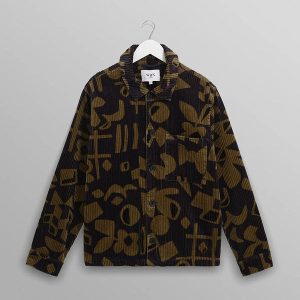 【予約】オーバーシャツ ROCKLEY SHAPES JUMBO CORD (NAVY/KHAKI_)