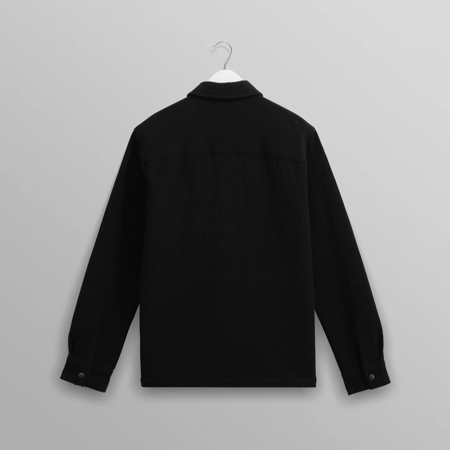 オーバーシャツ ROMER HEAVY CRINKLE COTTON (BLACK)