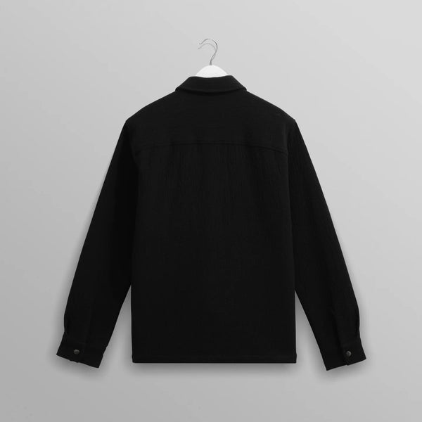 【予約】オーバーシャツ ROMER HEAVY CRINKLE COTTON (BLACK)