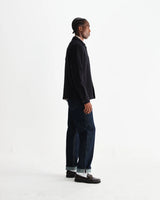 【予約】オーバーシャツ ROMER HEAVY CRINKLE COTTON (BLACK)