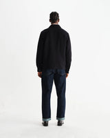 【予約】オーバーシャツ ROMER HEAVY CRINKLE COTTON (BLACK)