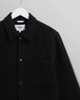 【予約】オーバーシャツ ROMER HEAVY CRINKLE COTTON (BLACK)