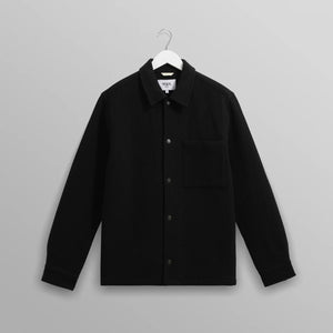 【予約】オーバーシャツ ROMER HEAVY CRINKLE COTTON (BLACK)