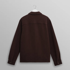 【予約】オーバーシャツ ROMER HEAVY CRINKLE COTTON (DARK BROWN)