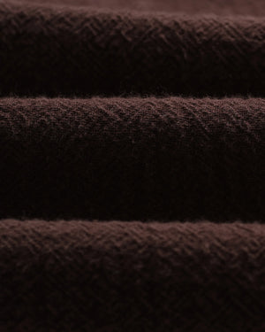 【予約】オーバーシャツ ROMER HEAVY CRINKLE COTTON (DARK BROWN)