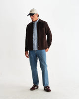 【予約】オーバーシャツ ROMER HEAVY CRINKLE COTTON (DARK BROWN)