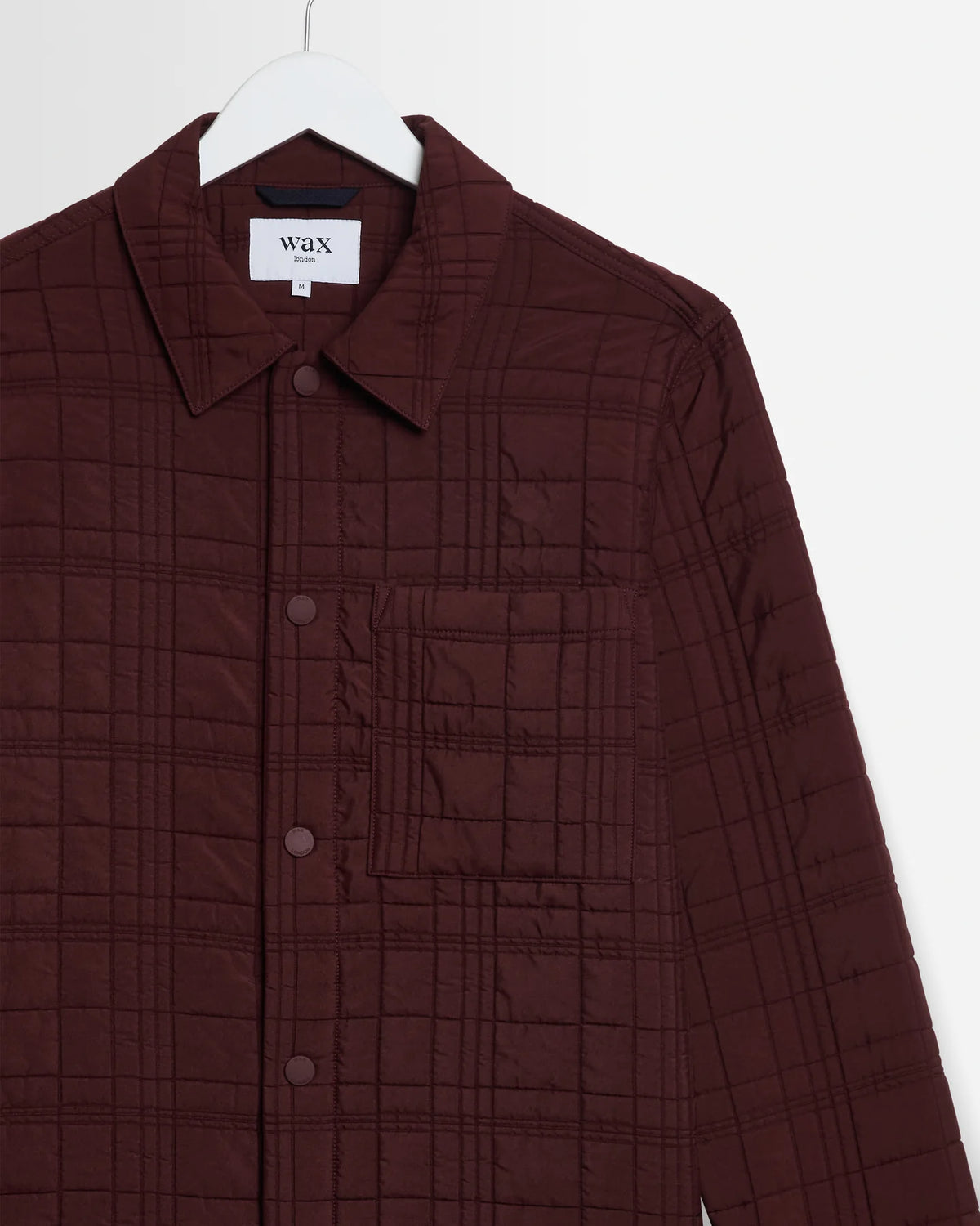 オーバーシャツ ROMER CHECK QUILTN (DARK BURGUNDY)