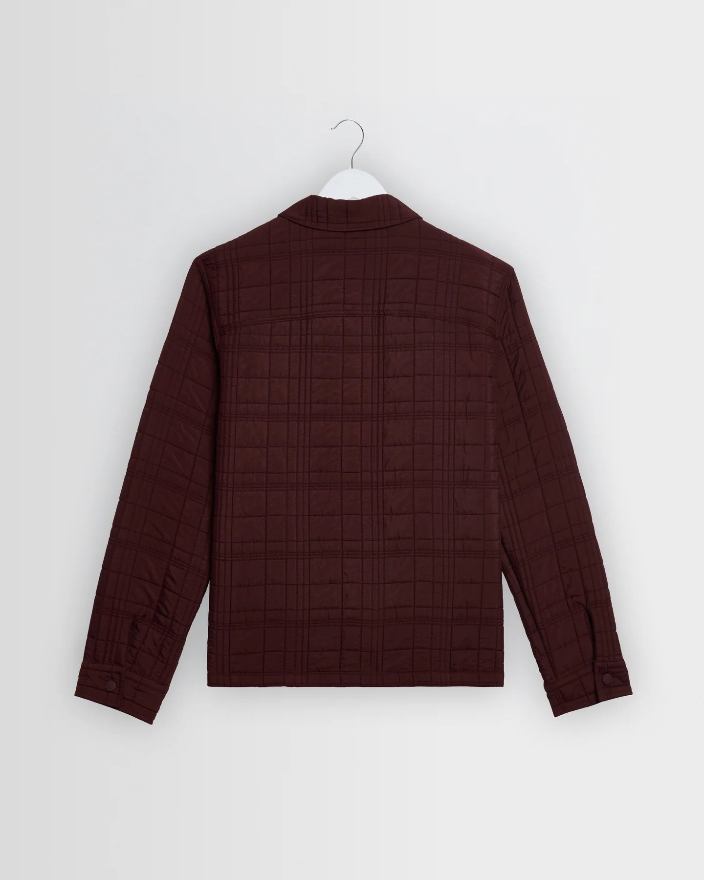 オーバーシャツ ROMER CHECK QUILTN (DARK BURGUNDY)