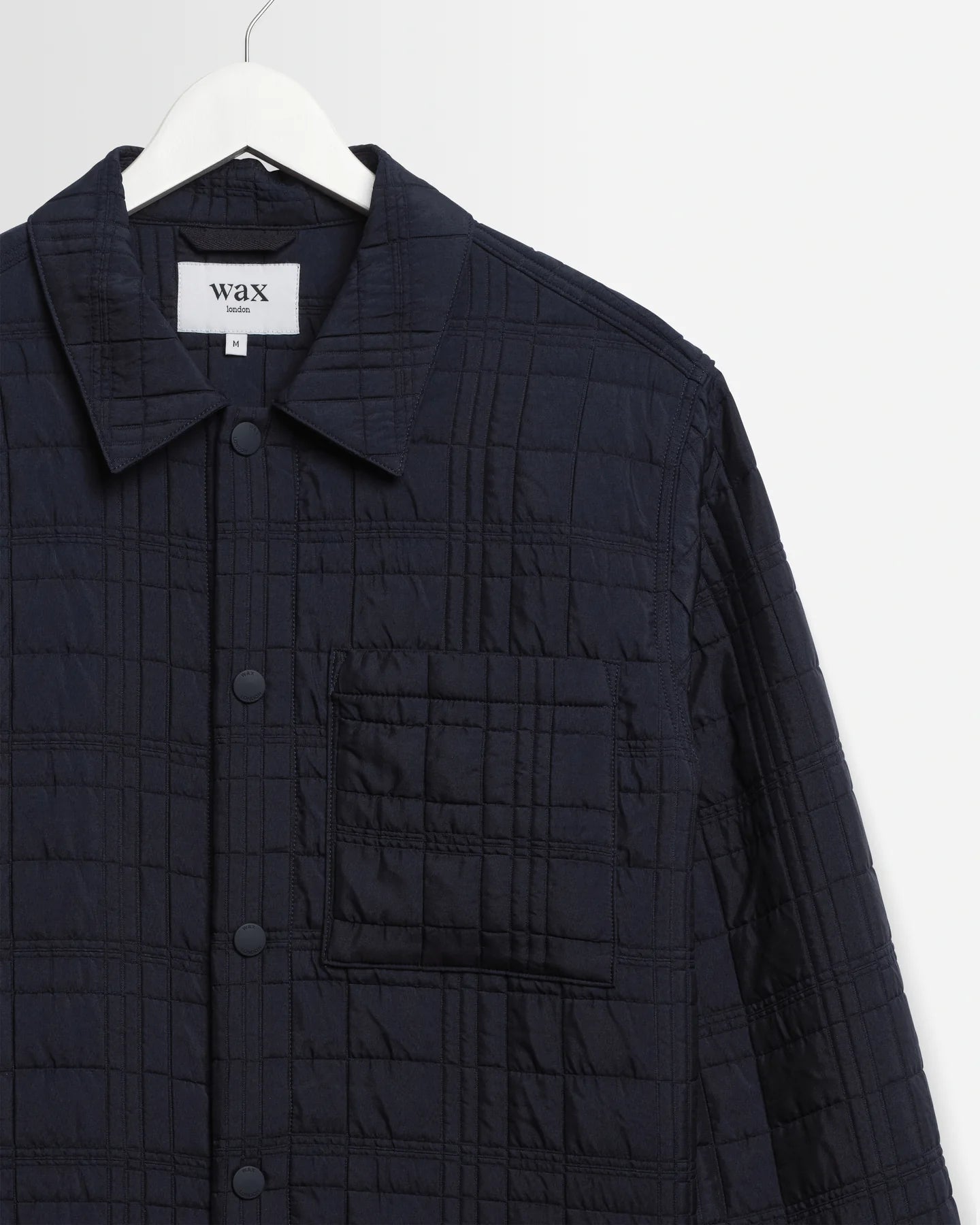 オーバーシャツ ROMER CHECK QUILTN (NAVY)