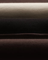 ラガーシャツ PANELLED LOOPBACK (BROWN/BLACK)