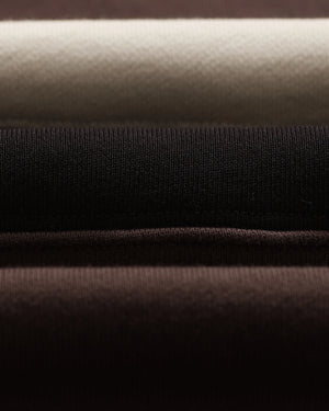ラガーシャツ PANELLED LOOPBACK (BROWN/BLACK)