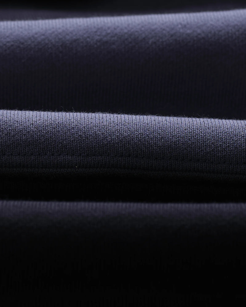 ラガーシャツ PANELLED LOOPBACK (NAVY/BLUE)
