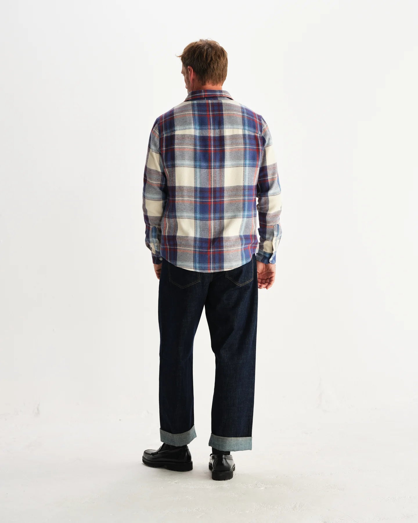 シェリーシャツ FLANNEL CHECK (BLUE/MULTI)