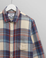 【予約】シェリーシャツ FLANNEL CHECK (BLUE/MULTI)