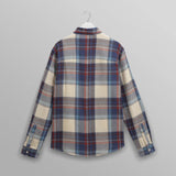 【予約】シェリーシャツ FLANNEL CHECK (BLUE/MULTI)
