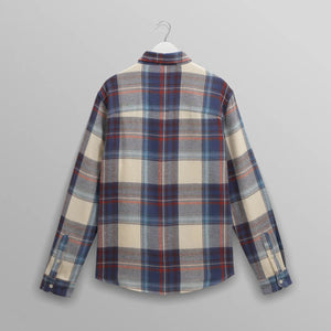 【予約】シェリーシャツ FLANNEL CHECK (BLUE/MULTI)