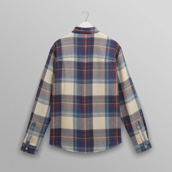 【予約】シェリーシャツ FLANNEL CHECK (BLUE/MULTI)
