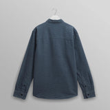 【予約】シェリーシャツ SEERSUCKER CORD (BLUE)