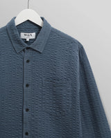 【予約】シェリーシャツ SEERSUCKER CORD (BLUE)