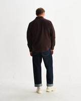 シェリーシャツ SEERSUCKER CORD (DARK BROWN)