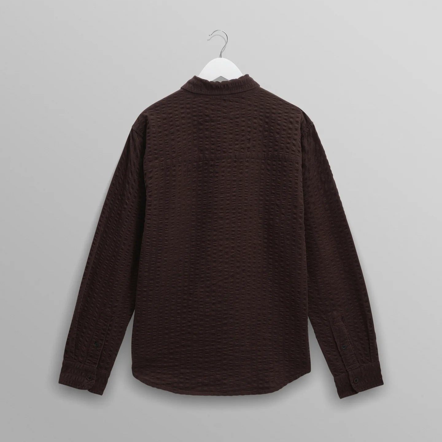 【予約】シェリーシャツ SEERSUCKER CORD (DARK BROWN)