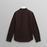 シェリーシャツ SEERSUCKER CORD (DARK BROWN)