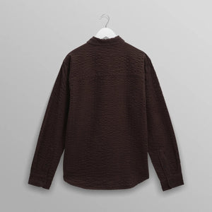 シェリーシャツ SEERSUCKER CORD (DARK BROWN)