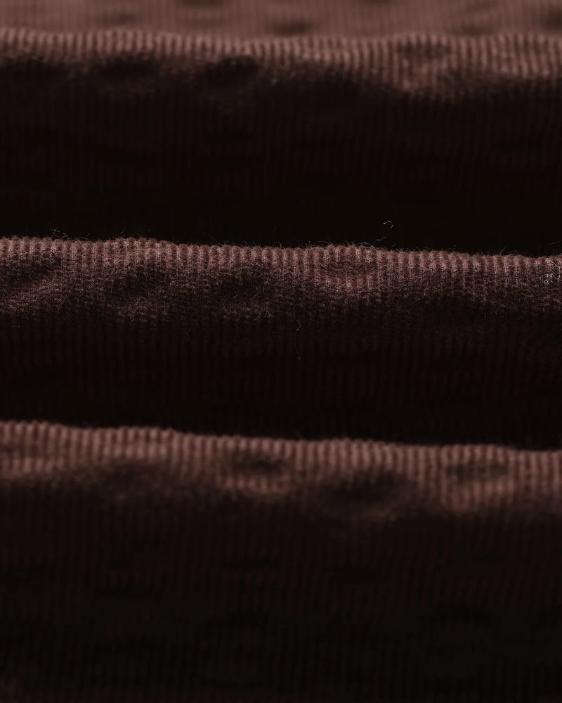 シェリーシャツ SEERSUCKER CORD (DARK BROWN)