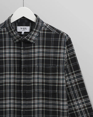 シェリーシャツ SEERSUCKER FLANNEL (NAVY/MULTI)