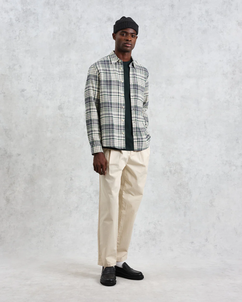 シェリーシャツ フランネル (NAVY/ GREEN) シェリーシャツ フランネル (NAVY/ GREEN)