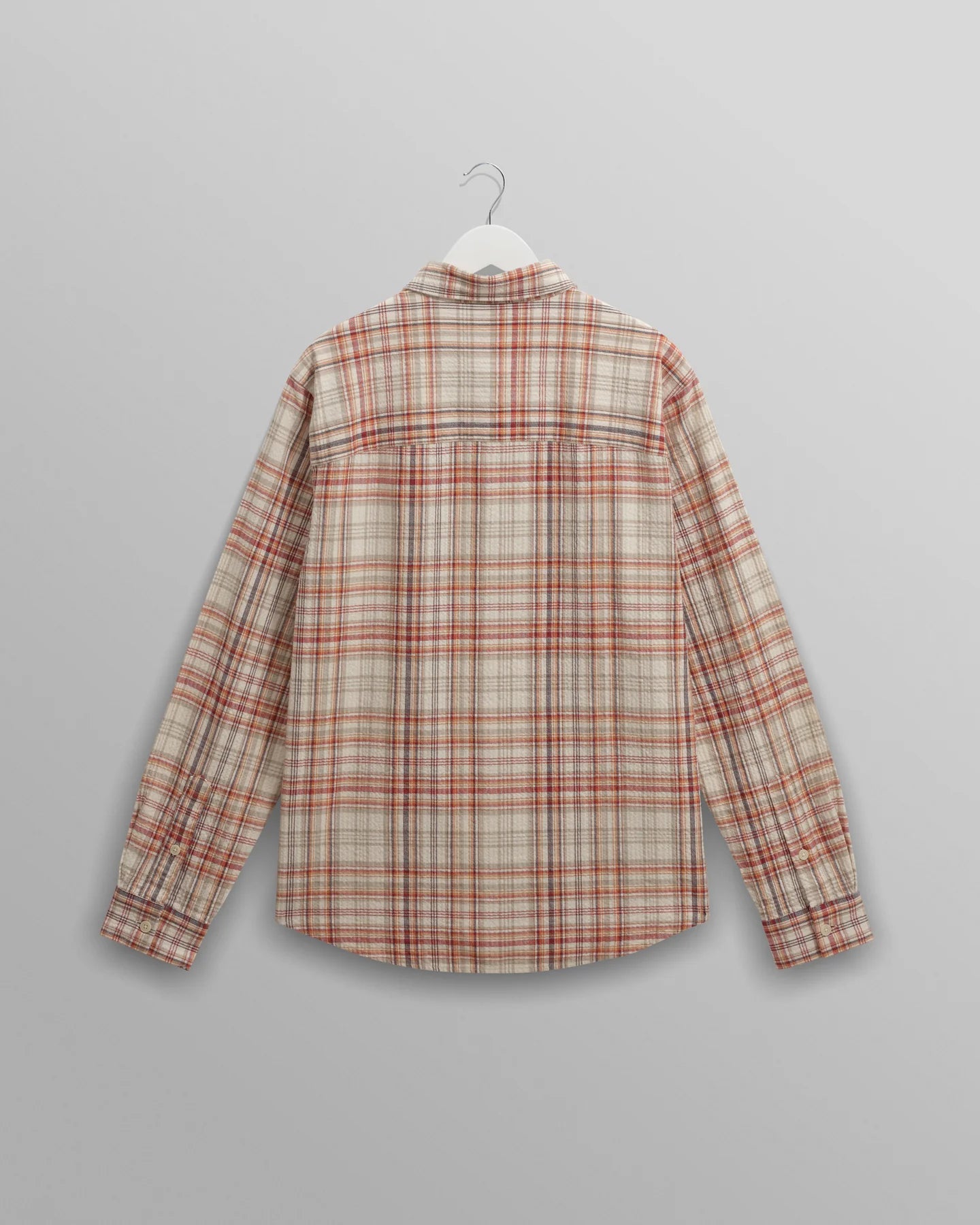 【予約】シェリーシャツ SEERSUCKER FLANNNEL (RUST/MULTI)