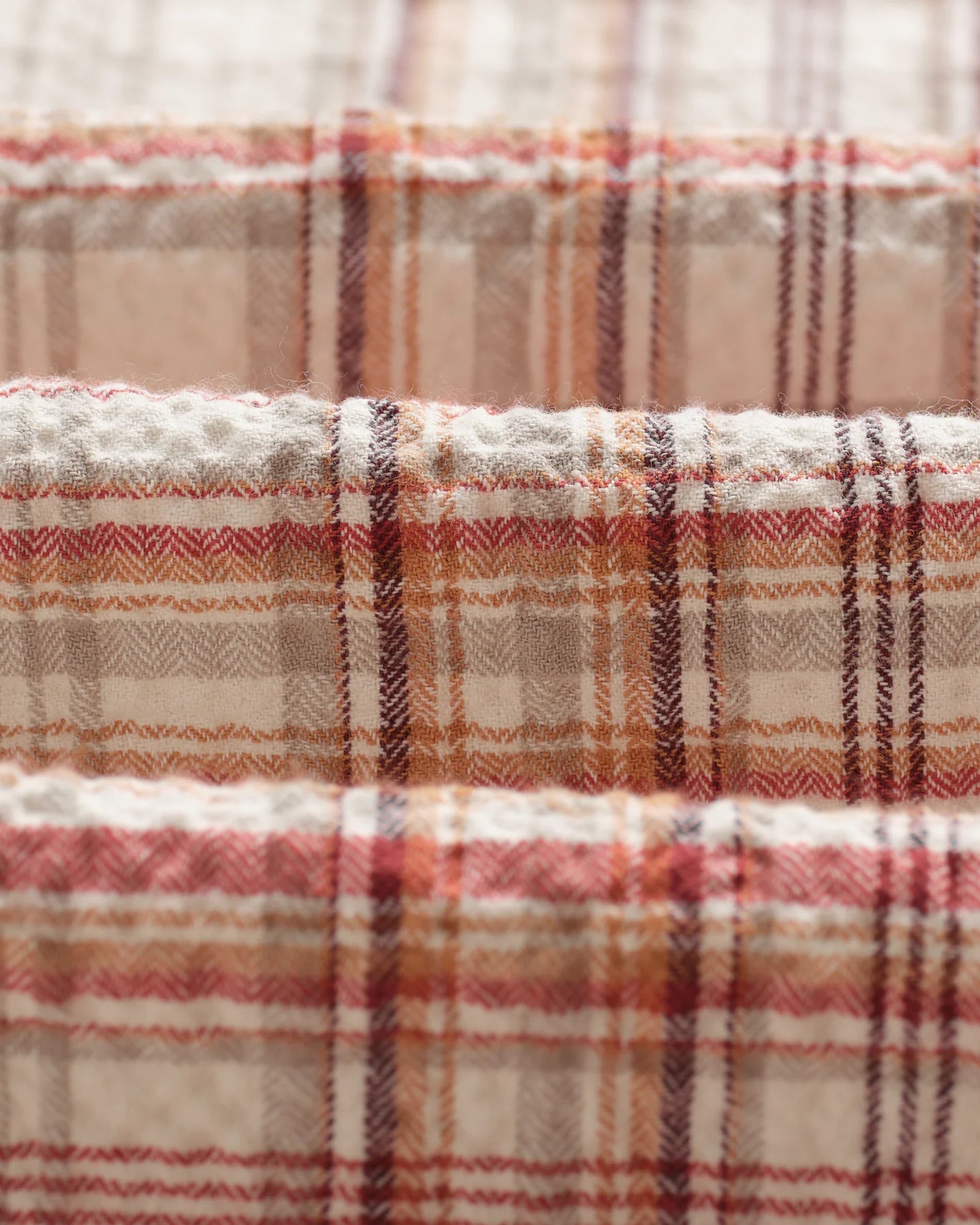 シェリーシャツ SEERSUCKER FLANNNEL (RUST/MULTI) - グリニッジ オンラインストア