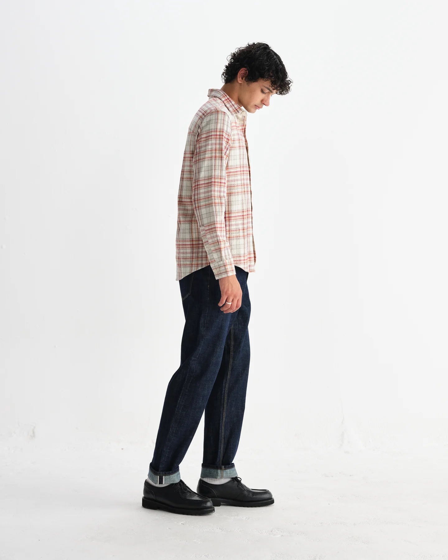 【予約】シェリーシャツ SEERSUCKER FLANNNEL (RUST/MULTI)