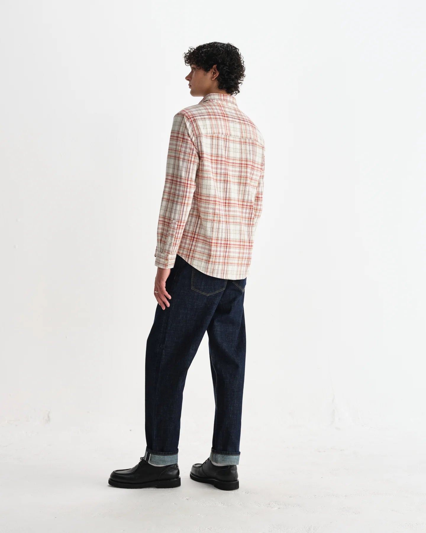 【予約】シェリーシャツ SEERSUCKER FLANNNEL (RUST/MULTI)
