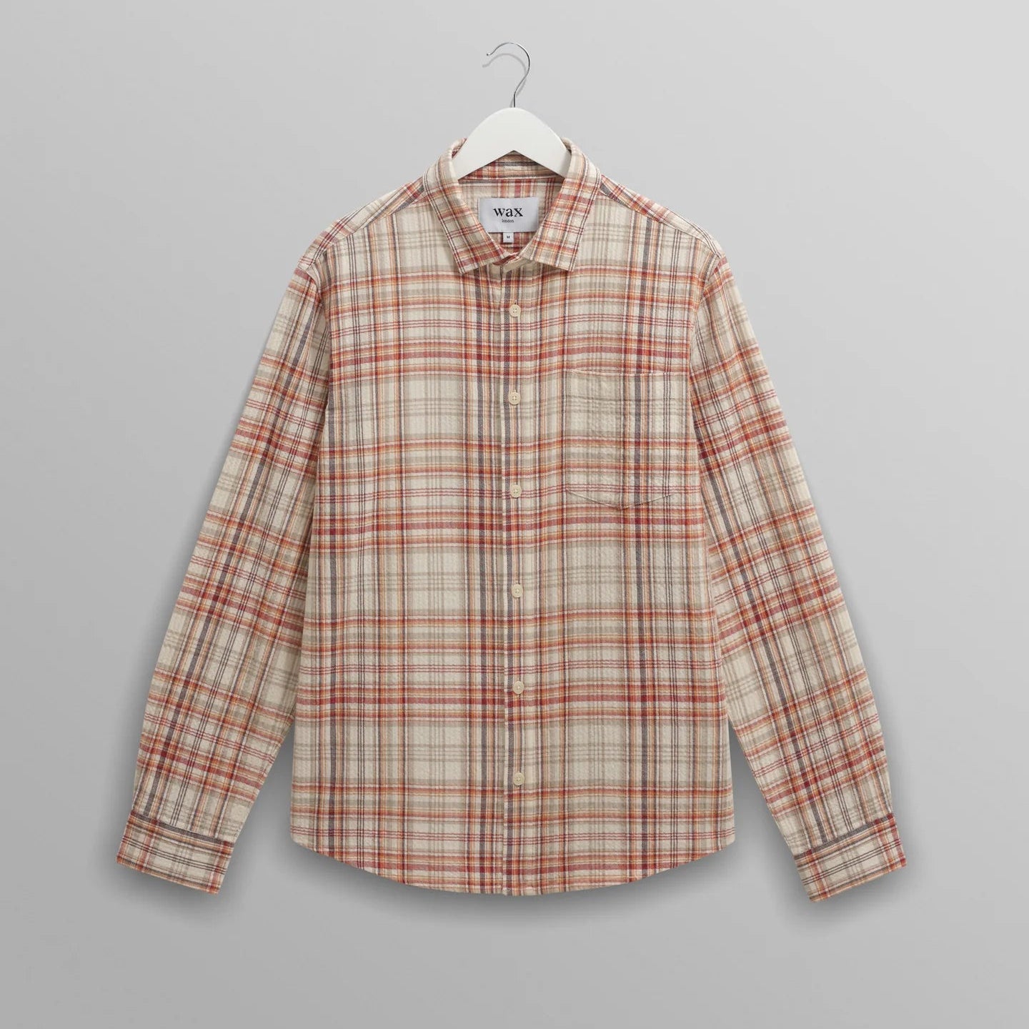 【予約】シェリーシャツ SEERSUCKER FLANNNEL (RUST/MULTI)