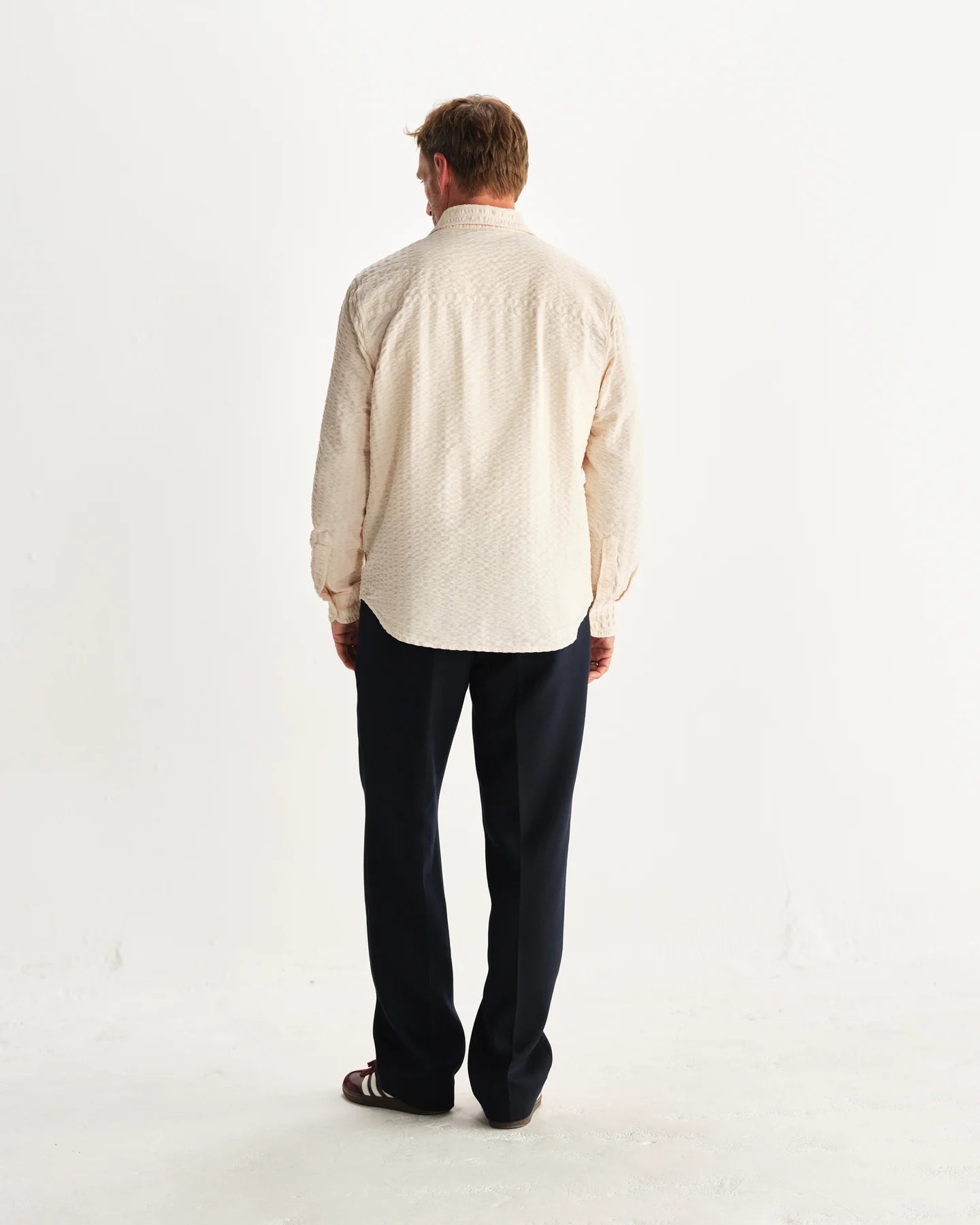 【予約】シェリーシャツ SEERSUCKER CORD (STONE)