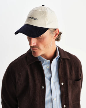 スポーツキャップ CORD (ECRU/NAVY)