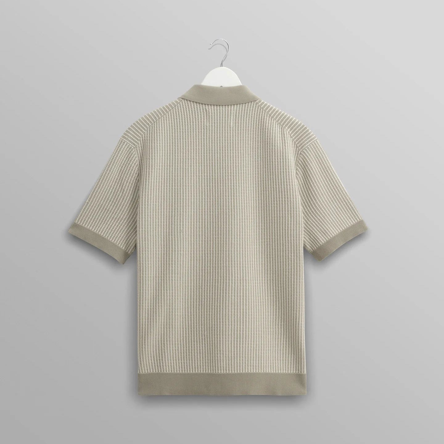 ポロシャツ LADDER STRIPE (LIGHT KHAKI)