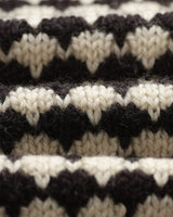 【予約】ウォーカーカーディガン BUBBLE KNIT (BLACK/ECRU)
