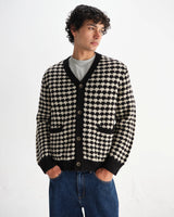 【予約】ウォーカーカーディガン BUBBLE KNIT (BLACK/ECRU)