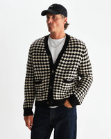 【予約】ウォーカーカーディガン BUBBLE KNIT (BLACK/ECRU)