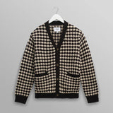 【予約】ウォーカーカーディガン BUBBLE KNIT (BLACK/ECRU)
