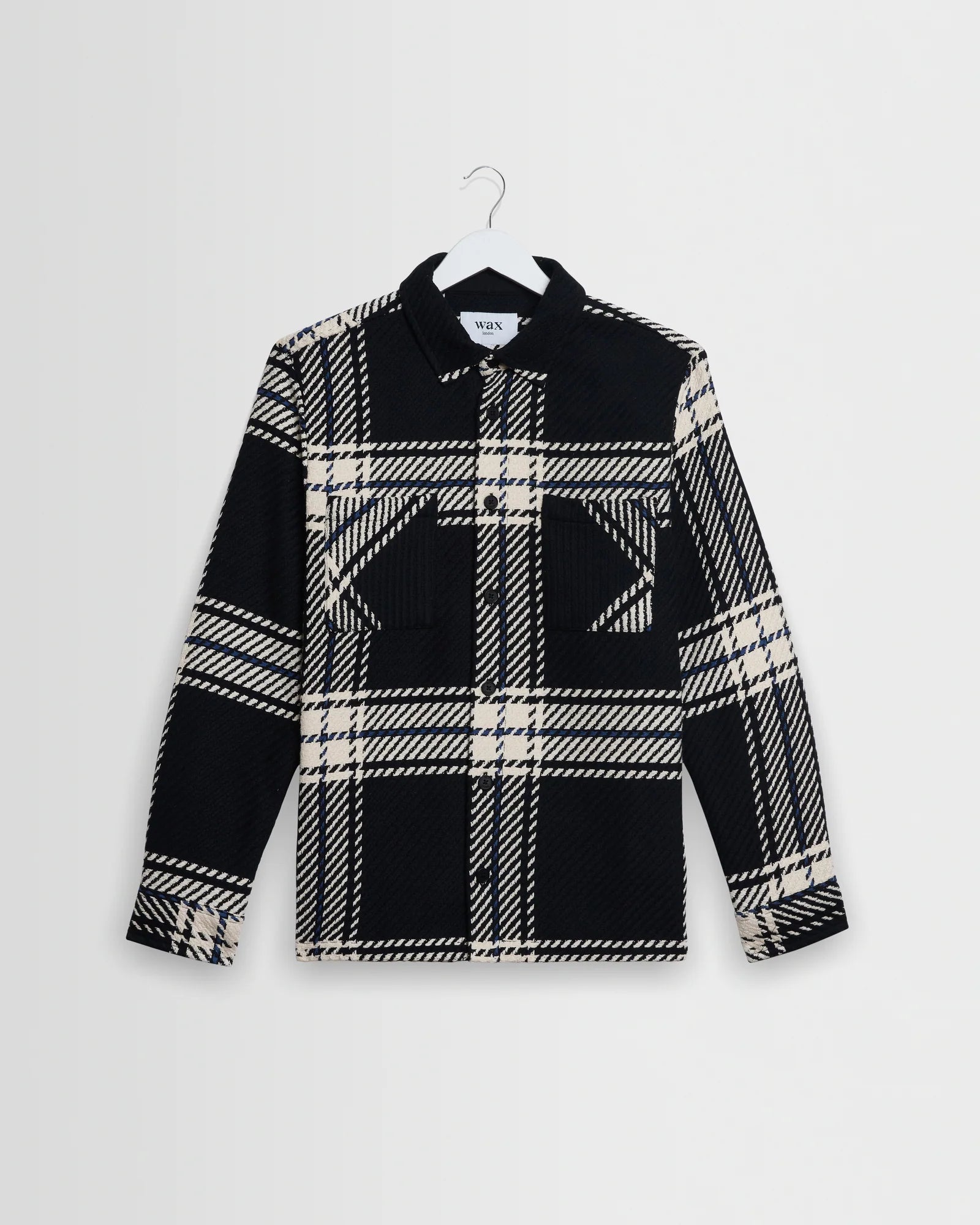 オーバーシャツ OVERSIZE GRID CHECK (BLACK/ECRU)
