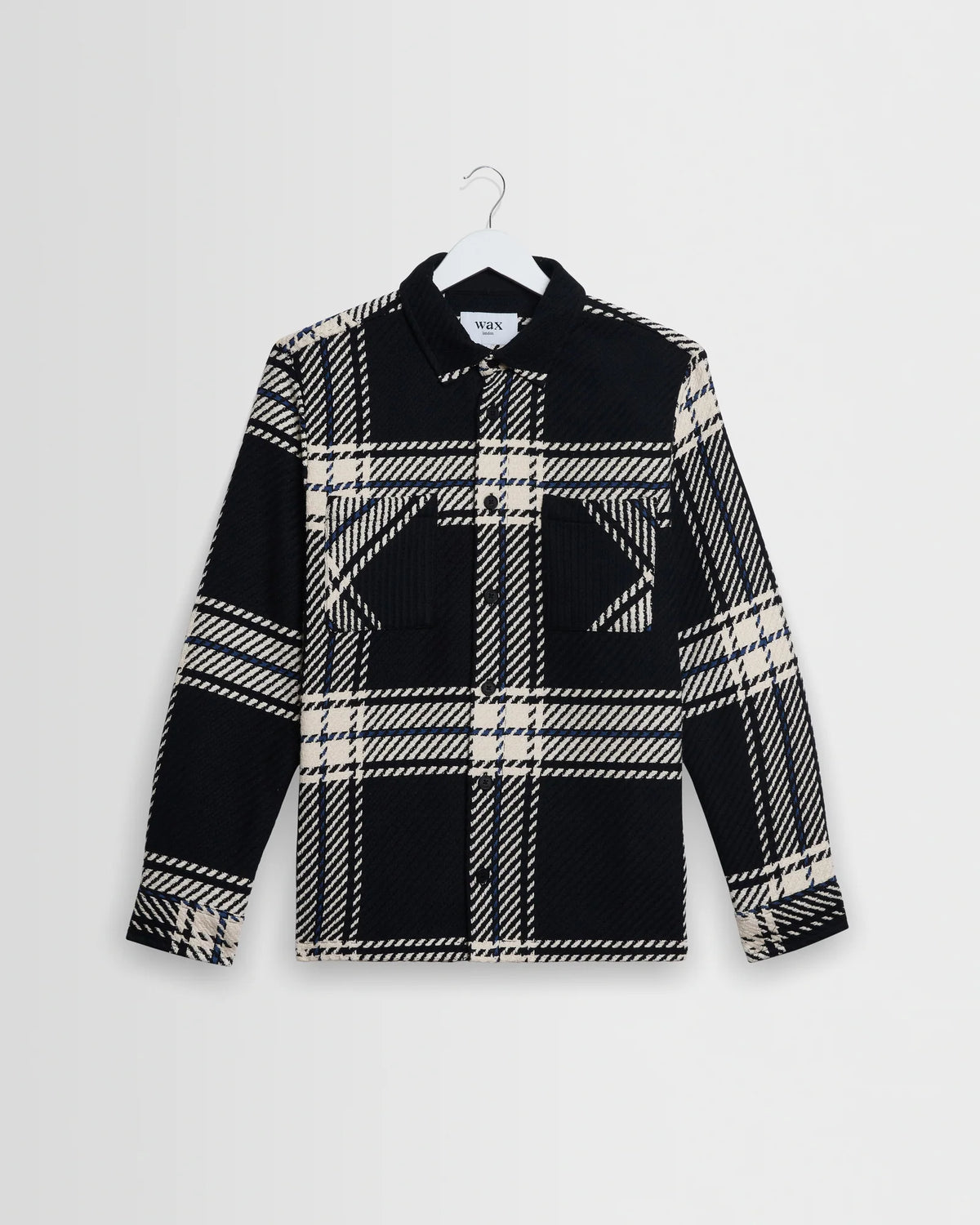 オーバーシャツ OVERSIZE GRID CHECK (BLACK/ECRU)